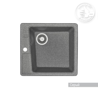 Мойка кухонная Акватон Парма 51 см серый